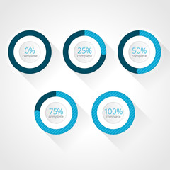 Wall Mural - vector progress bars for website and applications