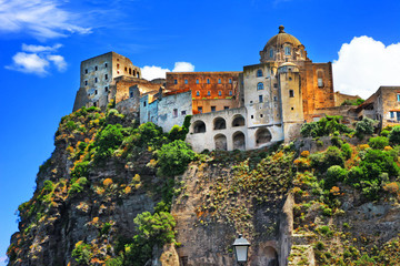 Wall Mural - Aragonese Castle on Ischia, italy