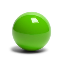 Green Billard Ball