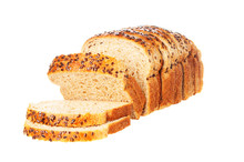 Sliced Bread On White Background