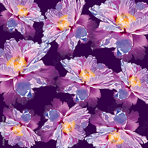 Tapeta ścienna Paeonia suffruticosa piwonia ornament kwiat