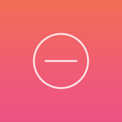 Sticker - Minus - Finely crafted line icons 