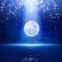 Wall Mural - full moon party