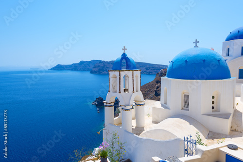 Tapeta ścienna Wioska oia w santorini