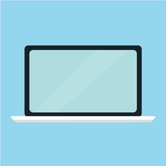 Wall Mural - laptop flat icon