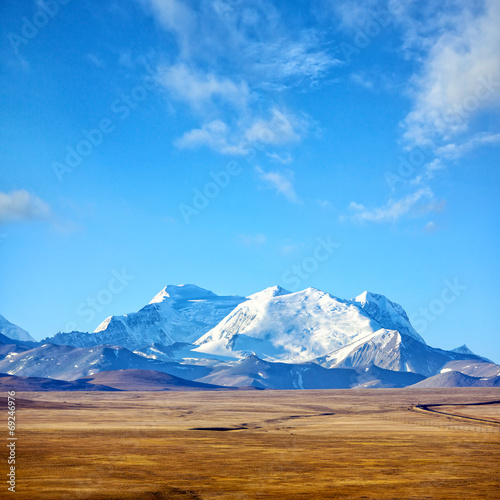 Fotoboard na płycie Himalaya górski krajobraz w Tybecie