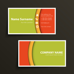 Wall Mural - Business card