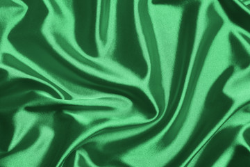 Wall Mural - Abstract green silk background