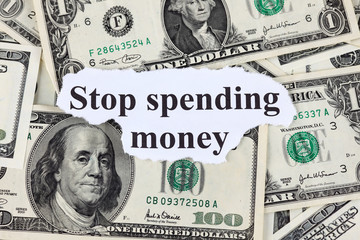 Stop spending money