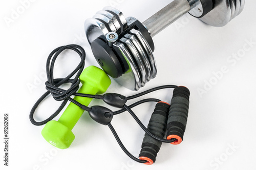 Fototapeta na wymiar Fitness accessories