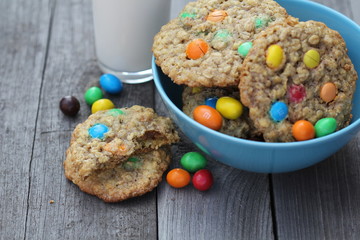 Wall Mural - Cookies with colorful candies