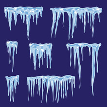 Icicles, Vector Set Illustration For Your Design