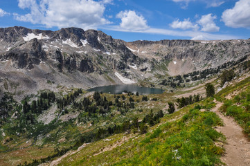 Paintbrush Canyon Trail in Grand Tetons National Park, Wyoming,