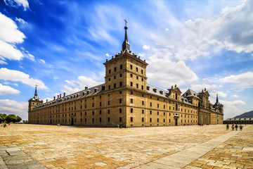 Canvas Print - Royal Monastery of San Lorenzo de El Escorial near Madrid, Spain