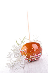 Wall Mural - toffee apple, caramel apples on sticks