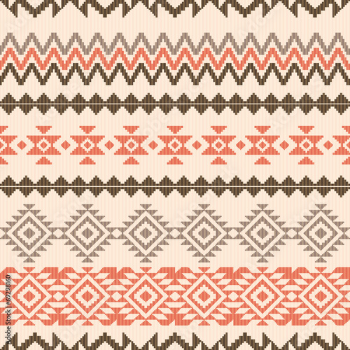 Obraz na płótnie canvas dwuczęściowy "dyptyk" Aztec wzór