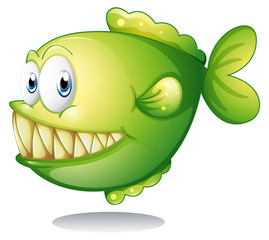 Sticker - A big green fish