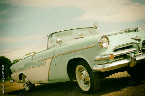 Fototapeta do kuchni amerikanisches Automobil Retro-Stil