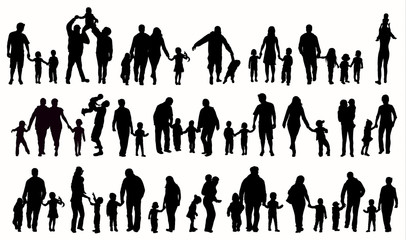 Family silhouettes