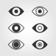 © mixov - Eye icons set, flat design