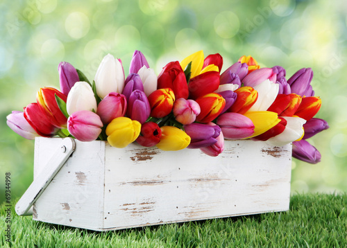 Naklejka samoprzylepna Tulipany