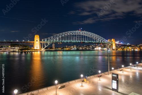 Board z aluminiowym obramowaniem Sydney Harbour Bridge