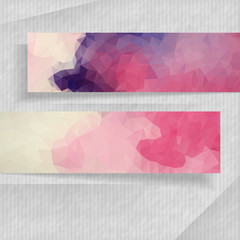Wall Mural - Abstract Banners With Place For Your Text