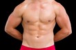 © WavebreakMediaMicro - Close-up mid section of a shirtless muscular man