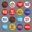 © Looper - Promo stickers and buttons. EPS10.