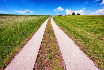 Canvas Print - dirt road