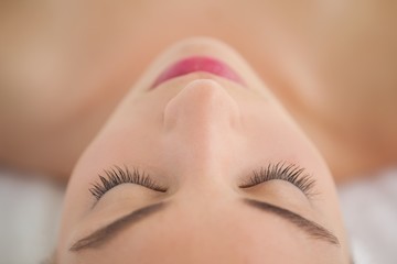 Wall Mural - Beautiful blonde lying on massage table