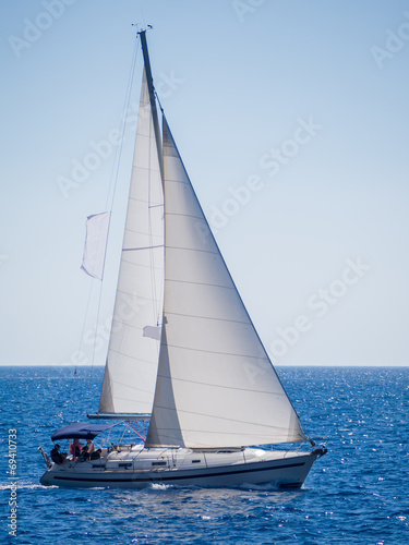 Board z aluminiowym obramowaniem Jacht żaglowy w lefkada grecja