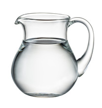 Water Pitcher Isolated On White. With Clipping Path