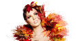 © ZoomTeam - Autumn Woman portrait with creative makeup