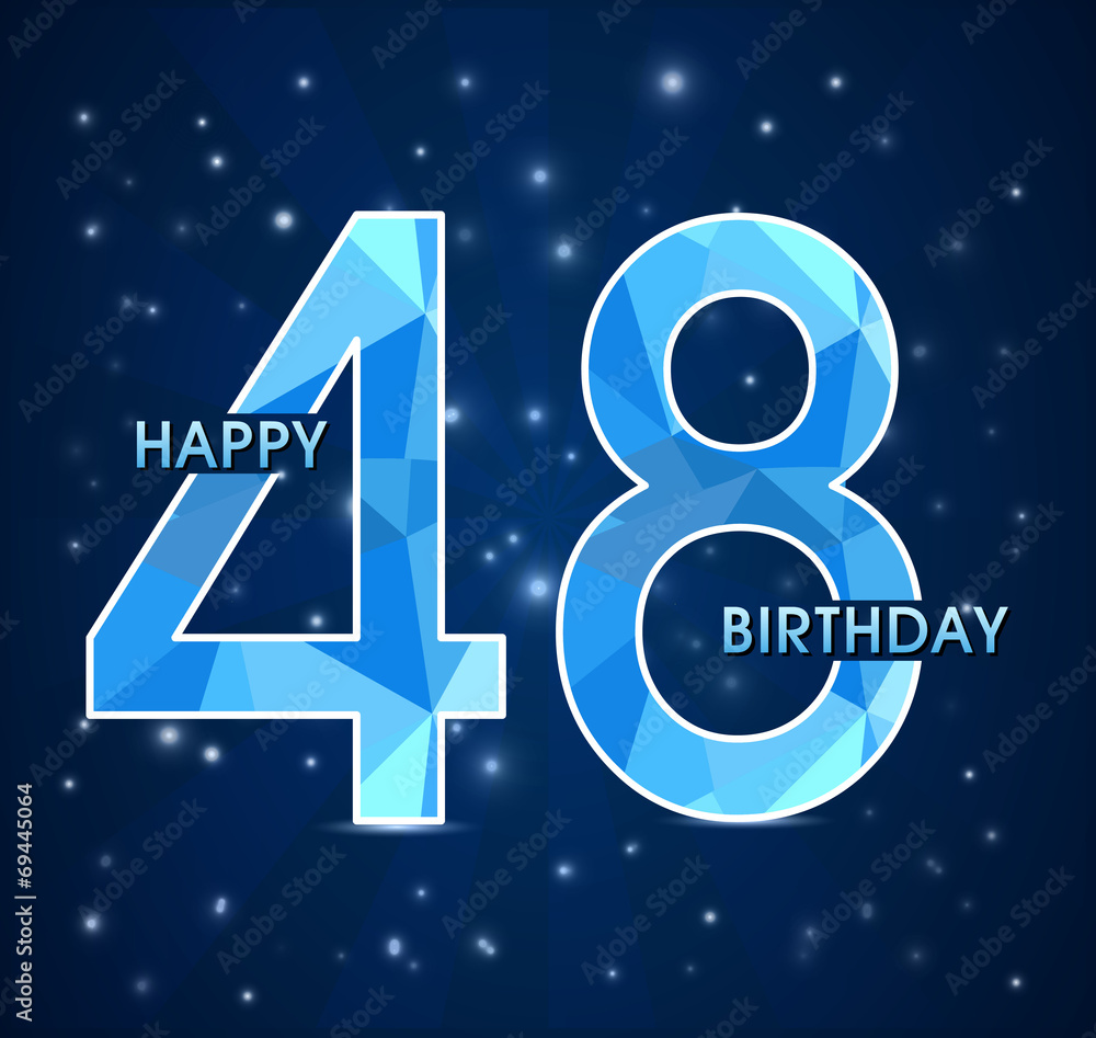 Открытка с 48 летием мужчине