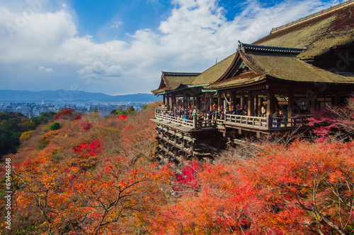 Obraz na płótnie canvas Kiyomizu dera świątynia w Kyoto, Japan