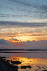 Sticker - Abendstimmung an der Nordsee