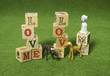Love me love my dog alphabet blocks