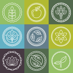 Aufkleber - Vector organic emblems