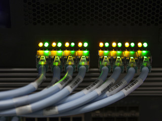 data centre patches lights