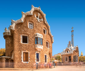 Park Guell in Barcelona, Spain