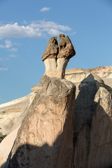 Rock formations in Goreme National Park. Cappadocia,  Turkey