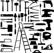 construction tools collection vector set
