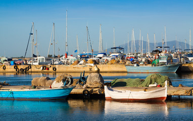 Boats in port of L'Ampolla