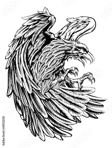 Vintage style eagle