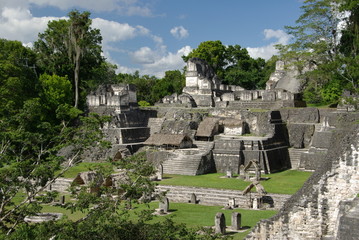 Fototapete - Ruines maya au Guatemala