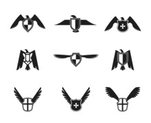 Eagle Icon Shield Set
