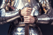 Knight Wearing Armor And Holding Two-handed Sword