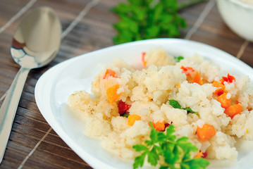 Canvas Print - Risotto with vegetable