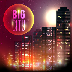 Sticker - City at night